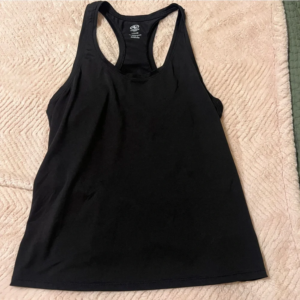 Athletic Works Women's Tank Tops - White, Blue, Aqua, Black, Green - Picture 8 of 11